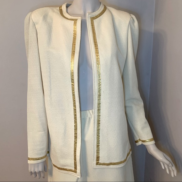 Anthony Richards Dresses & Skirts - Vintage Gold Trim Skirt Set Sz 12